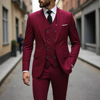 👔🕴️Men's Slim-Fit 3-Piece Suit Set – Tailored Fit, Premium Fabric & Perfect for Formal Occasions