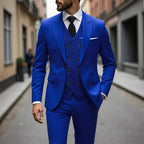 👔🕴️Men's Slim-Fit 3-Piece Suit Set – Tailored Fit, Premium Fabric & Perfect for Formal Occasions