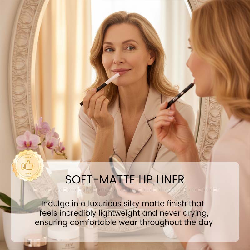 🔥Hot Sale🔥Dual-Ended Silky Soft-Matte Lip Liner