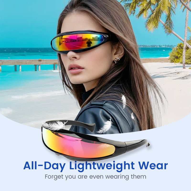 🤍 2026 Minimalist Design | Lightweight Shield Sunglasses | Full Protection, Bold Look 🛡️【LIMITED OFFER】