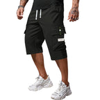 Men's Casual Drawstring Capri Cargo Pants