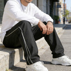 ✨Men's Side Stripe Drawstring Casual Pants
