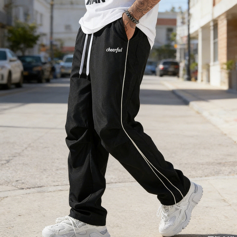 ✨Men's Side Stripe Drawstring Casual Pants
