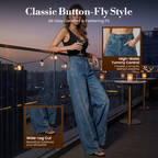 🎁2026 New Arrivals 49% OFF💥Women's Rhinestone-Embellished Wide-Leg Jeans