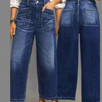 📢📢59% OFF!!⏰Women's Casual High-Rise Wide-Leg Jeans