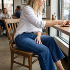 📢📢59% OFF!!⏰Women's Casual High-Rise Wide-Leg Jeans