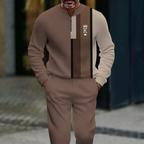 💎 50% OFF! 💎 Men's Graphic Print Pullover & Pants Set – Quarter-Zip, Breathable Polyester & Modern Coordinated Look 👕👖