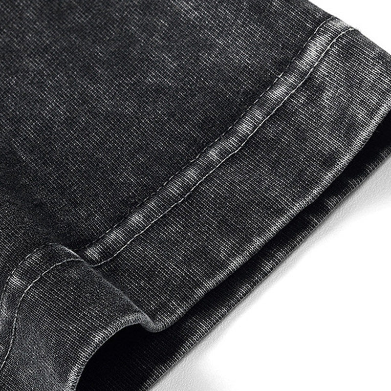 Loose Vintage Solid Color Short Sleeve Top