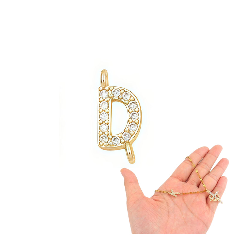 💎 50% OFF! 💎 Dainty Petal Chain Necklace with Initial Charm – Adjustable, Sparkling & Faith-Inspired Design ✨📿