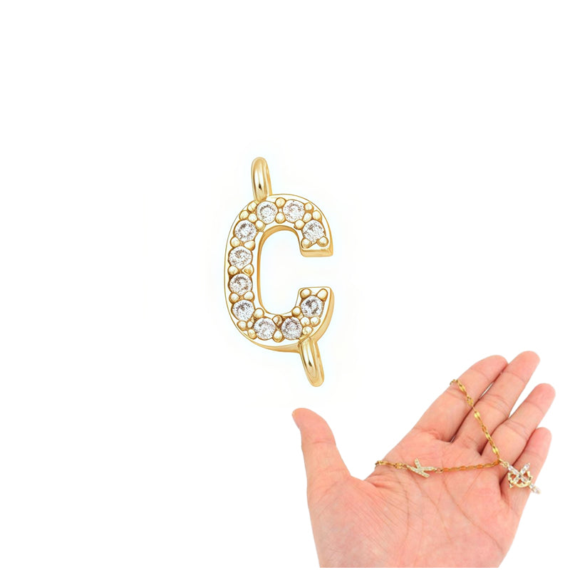 💎 50% OFF! 💎 Dainty Petal Chain Necklace with Initial Charm – Adjustable, Sparkling & Faith-Inspired Design ✨📿