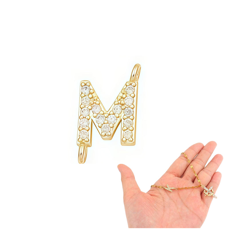 💎 50% OFF! 💎 Dainty Petal Chain Necklace with Initial Charm – Adjustable, Sparkling & Faith-Inspired Design ✨📿