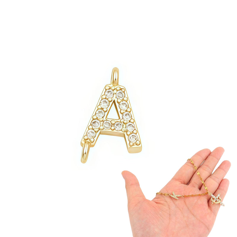 💎 50% OFF! 💎 Dainty Petal Chain Necklace with Initial Charm – Adjustable, Sparkling & Faith-Inspired Design ✨📿