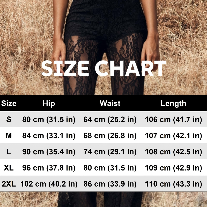 🥳2026 HOT SALE🥳💞50K+ SOLD!💥👵👖 50% OFF! High-Waisted Lace Flare Pants – Elegant & comfortable all day! Gentle on tummy, easy elastic waist. Flowing lace design, breathable & lightweight. Perfect for special occasions or everyday grace. 🌸✨