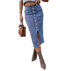 ✨ 2026 New Arrival | High-Waist Button Denim Skirt | Must-Have for Spring 👗【50% Off】