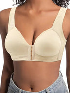 ❤️Adjustable Front Closure Push-Up Bra Wire-Free, Seamless & Side Support for Daily Wear