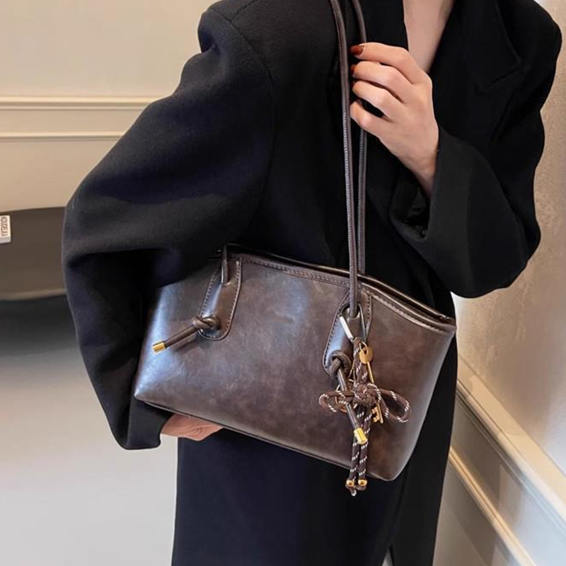 🔥 Y2K Vintage Vibe | PU Leather Shoulder Bag | Daily Essential 📸【2026 New Arrival】