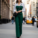 🔥2026 NEW SALES - 49% OFF🔥Women's Elegant Striped V-Neck Blouse & Wide-Leg Trouser Set