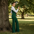 🔥2026 NEW SALES - 49% OFF🔥Women's Elegant Striped V-Neck Blouse & Wide-Leg Trouser Set