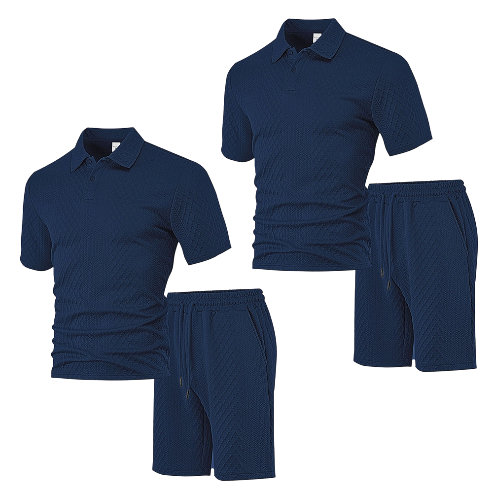 🥳2026 HOT SALE🥳💞50K+ SOLD!💥👴🩳50% OFF! Men's Diamond Print 2-Piece Set – Ready in seconds! Soft, breathable top with easy shorts. No fuss, just style. Perfect for garden BBQs or coffee dates. ☀️👕