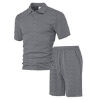 🥳2026 HOT SALE🥳💞50K+ SOLD!💥👴🩳50% OFF! Men's Diamond Print 2-Piece Set – Ready in seconds! Soft, breathable top with easy shorts. No fuss, just style. Perfect for garden BBQs or coffee dates. ☀️👕