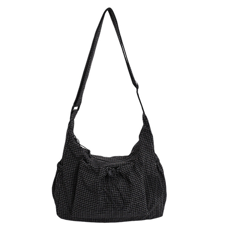 🔥2026 NEW SALES - 59% OFF🔥Plaid Drawstring Ruched Cloud Bag