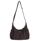 🔥2026 NEW SALES - 59% OFF🔥Plaid Drawstring Ruched Cloud Bag
